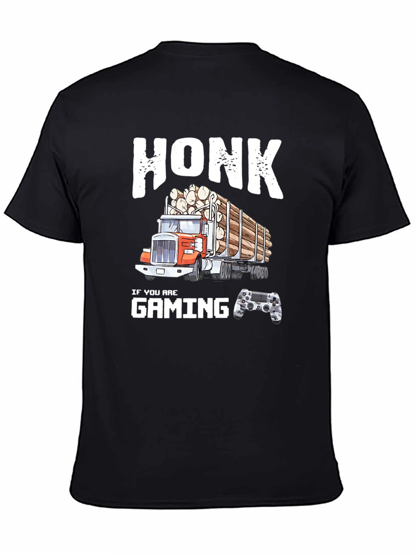 Honk If You Are Gaming Funny Trucker T-Shirt