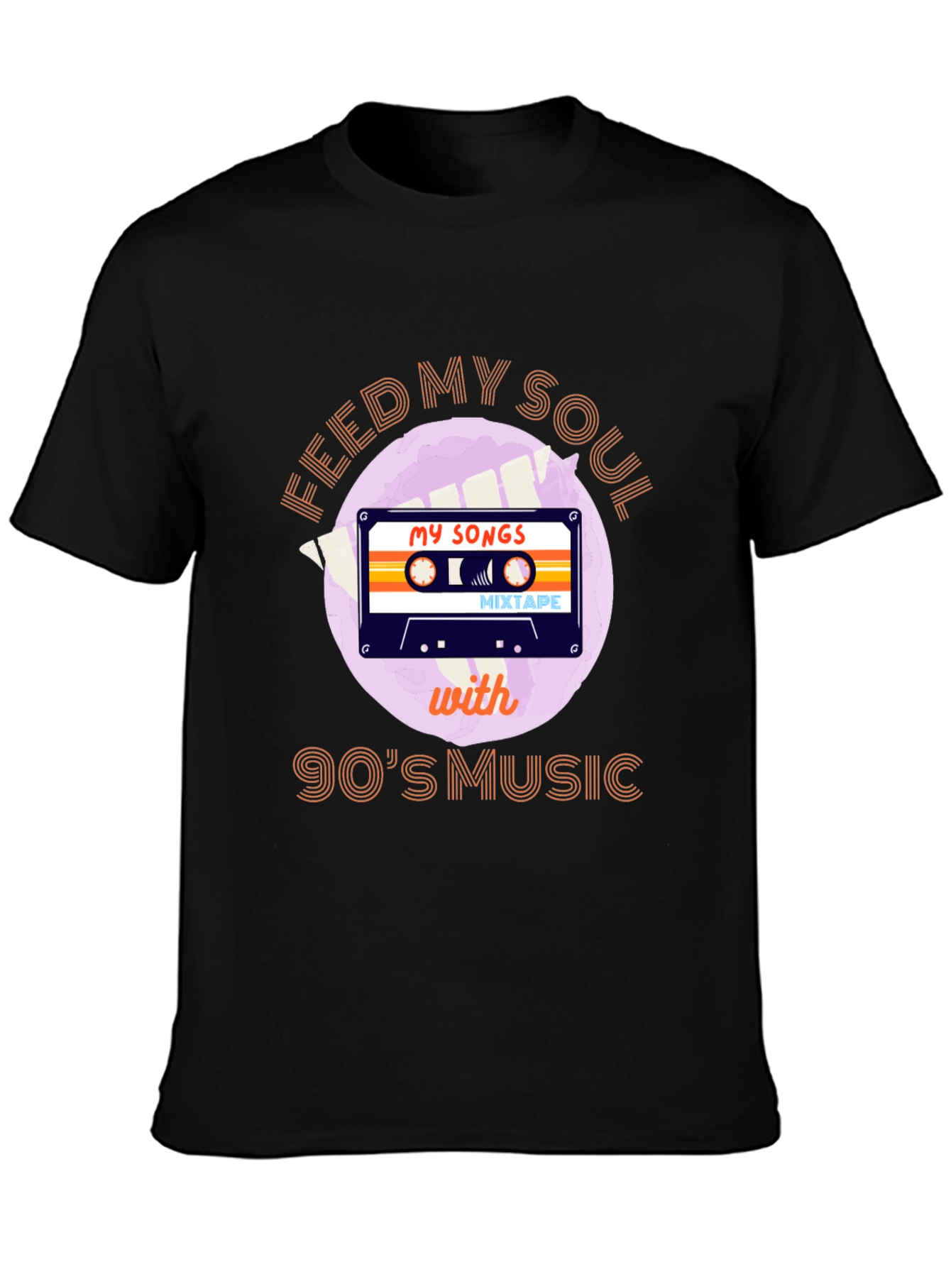 Feed My Soul 90s Music T-Shirt Cassette Tape