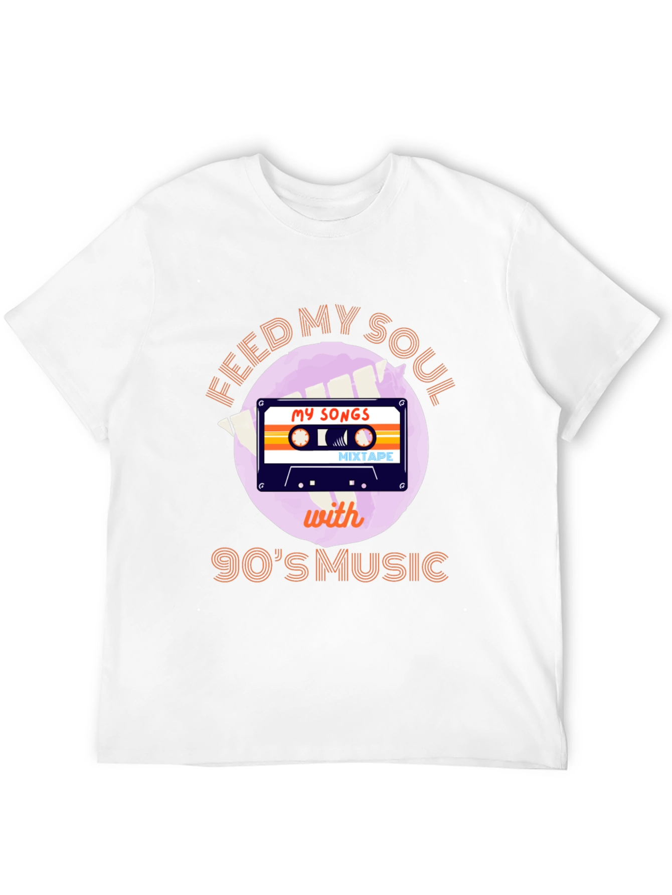 Feed My Soul 90s Music T-Shirt Cassette Tape