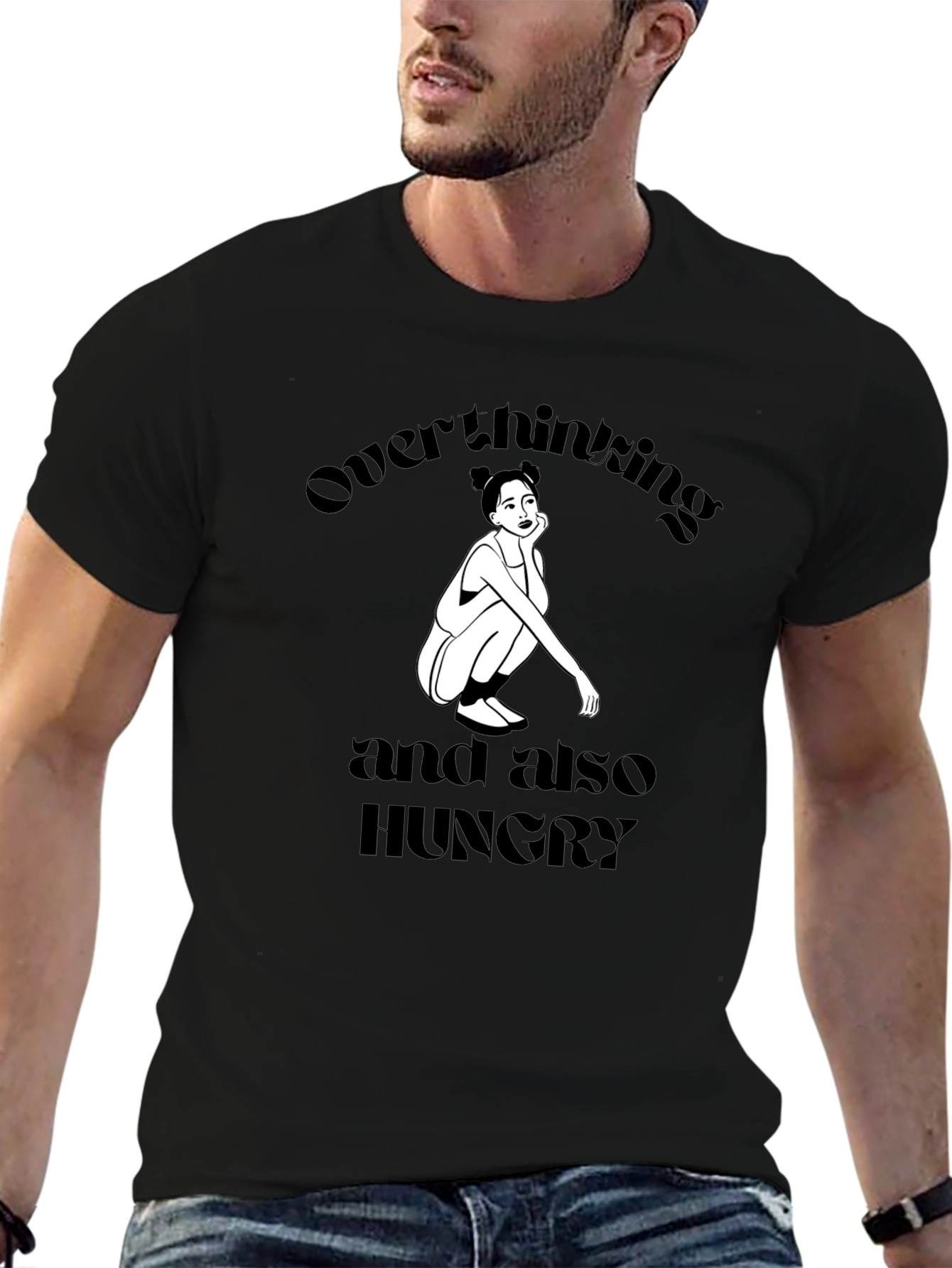 Overthinking and Hungry Graphic Tee