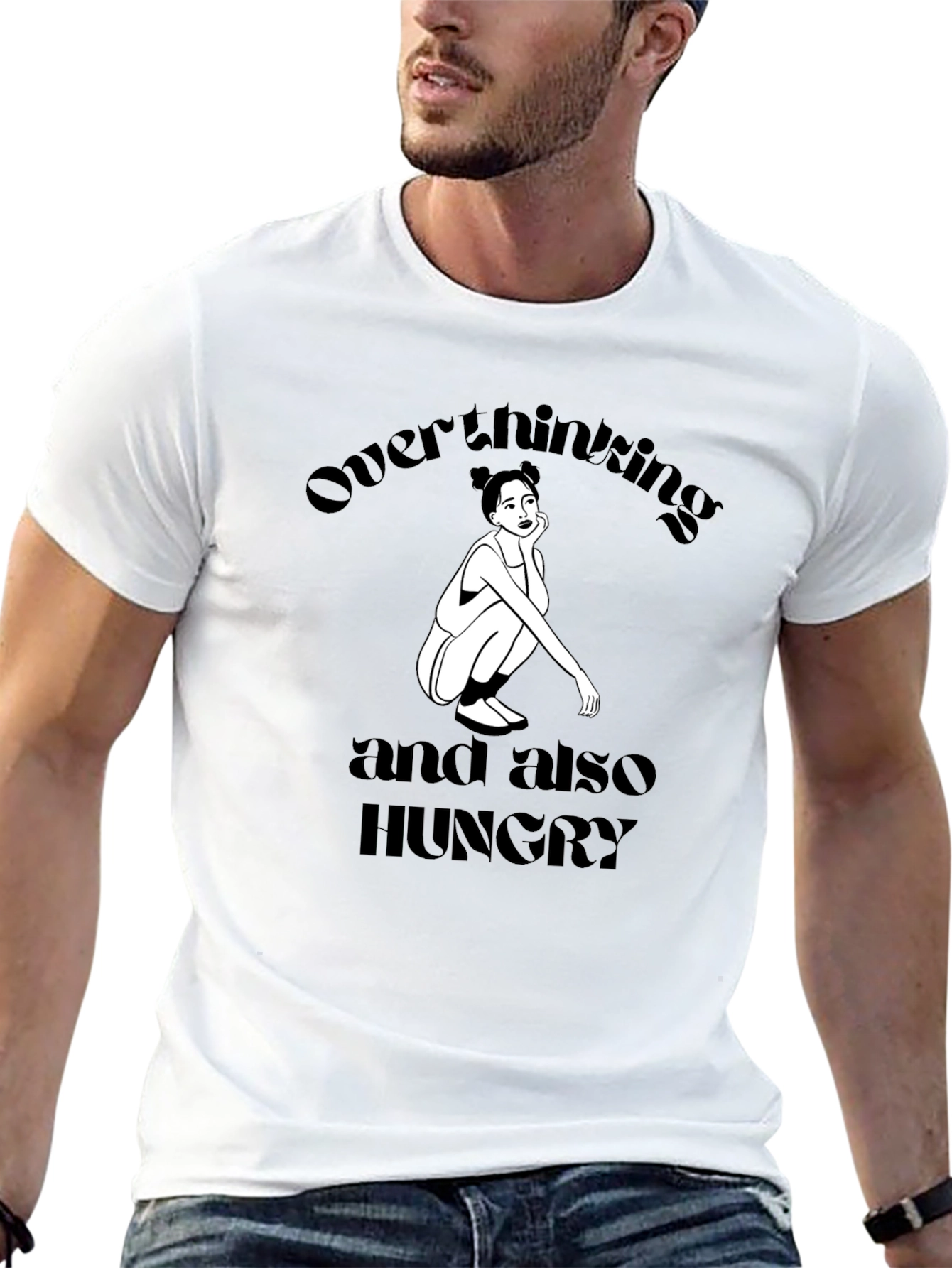 Overthinking and Hungry Graphic Tee