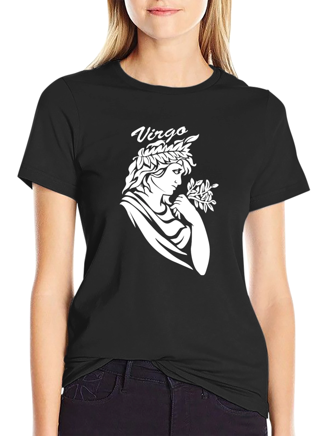 Virgo Zodiac Sign T-Shirt - Classic Black Tee