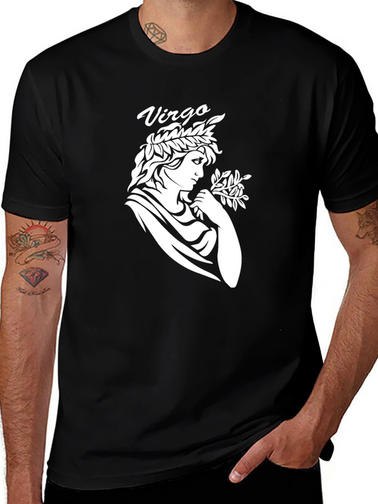 Virgo Zodiac Sign T-Shirt - Classic Black Tee