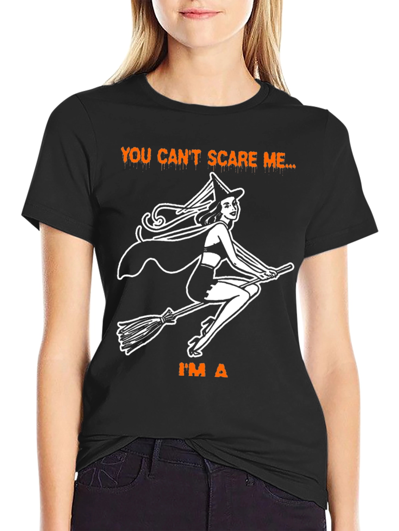 You Cant Scare Me Halloween T-Shirt