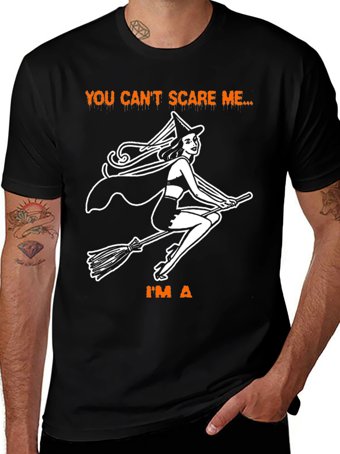 You Cant Scare Me Halloween T-Shirt