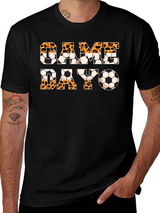 Game Day Leopard Print Soccer T-Shirt