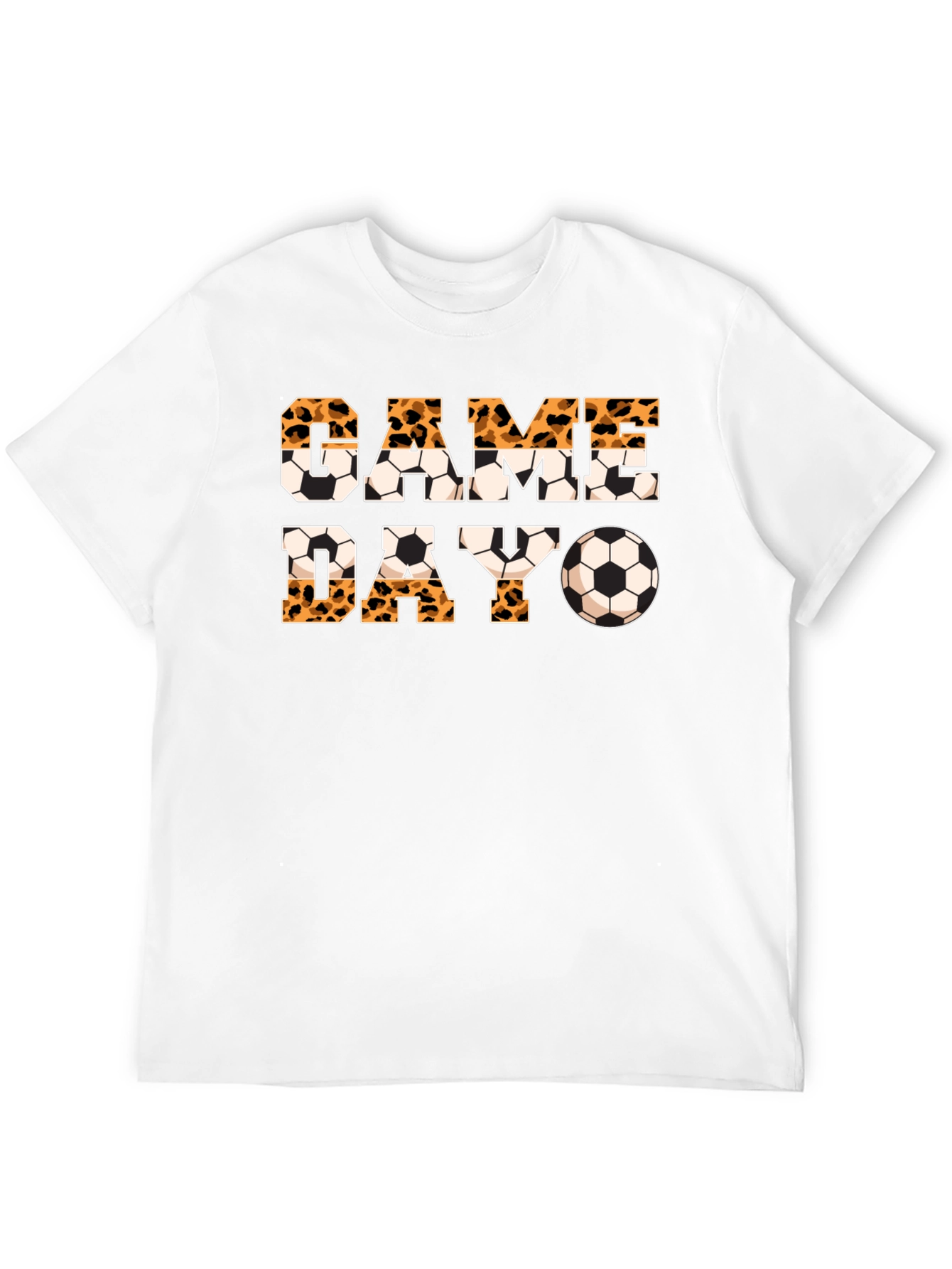 Game Day Leopard Print Soccer T-Shirt