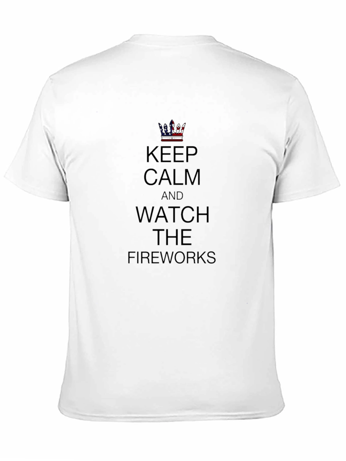Keep Calm Fireworks T-Shirt - Patriotic Design