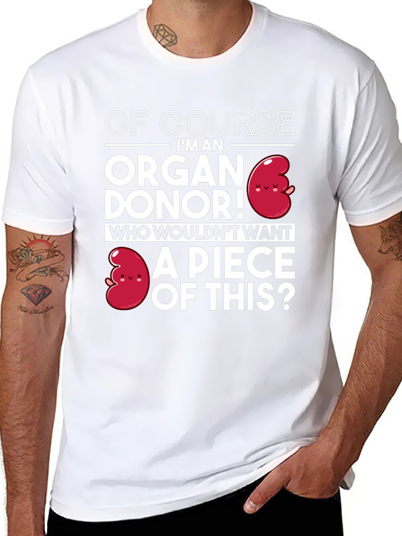 Organ Donor T-Shirt - Funny Kidney Design