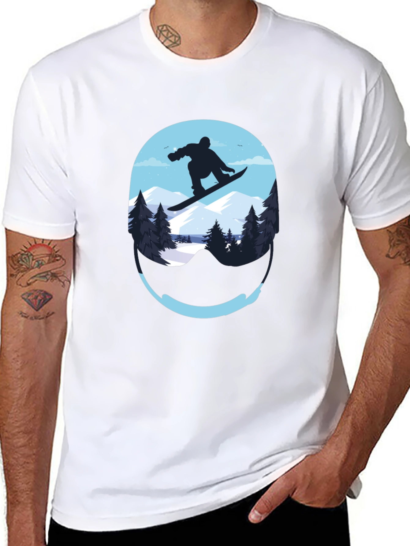 Snowboarder Graphic Tee - Adventure Awaits