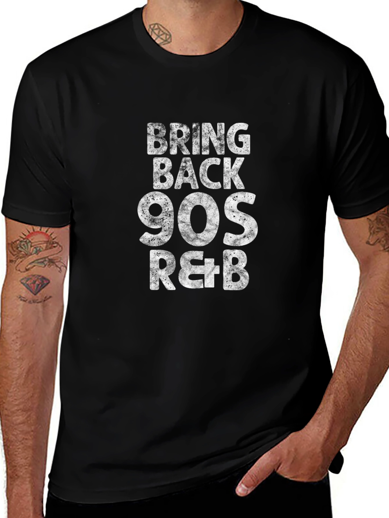 Bring Back 90s R&B Black T-Shirt
