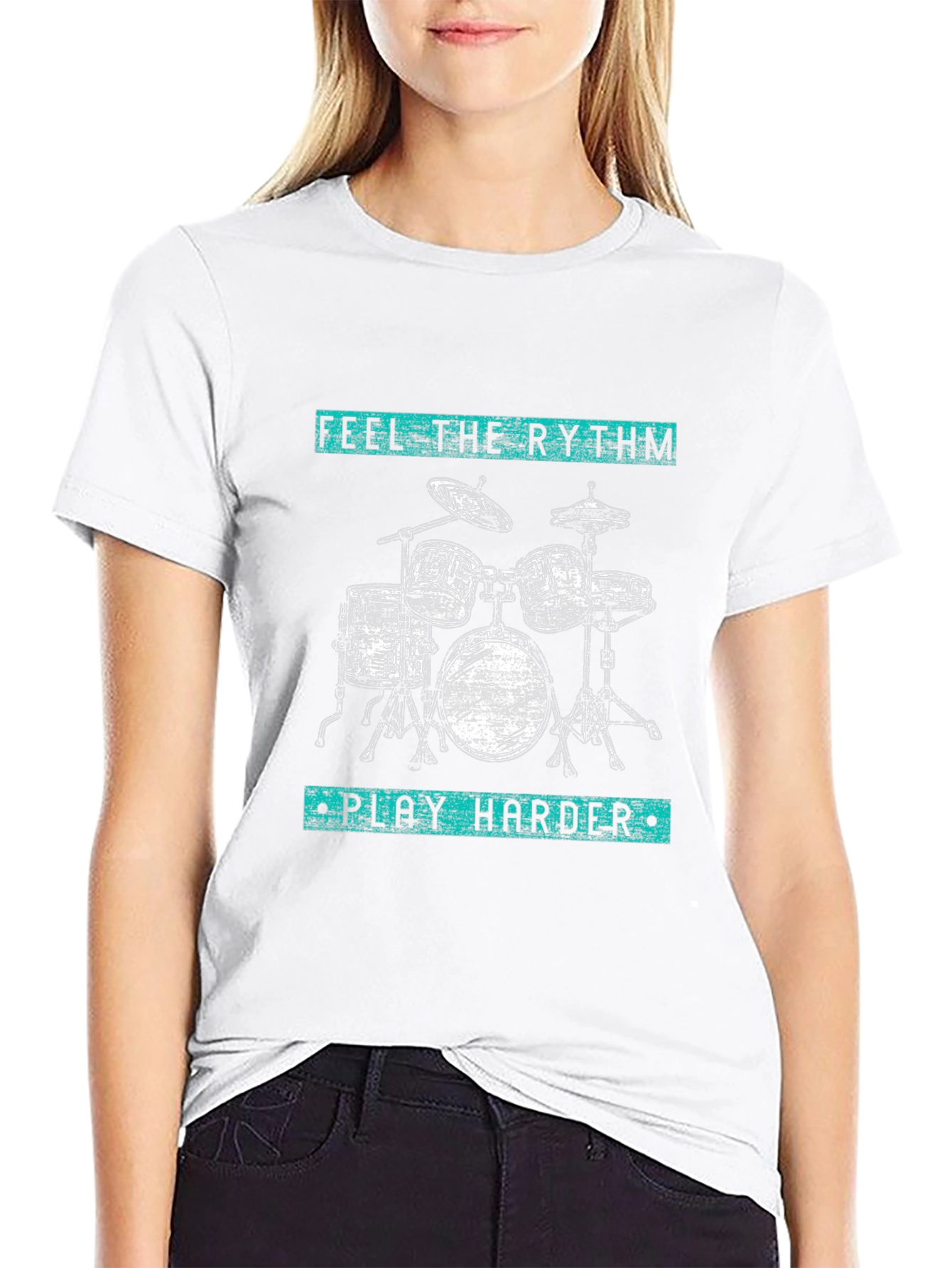 Feel the Rhythm Drum Kit T-Shirt