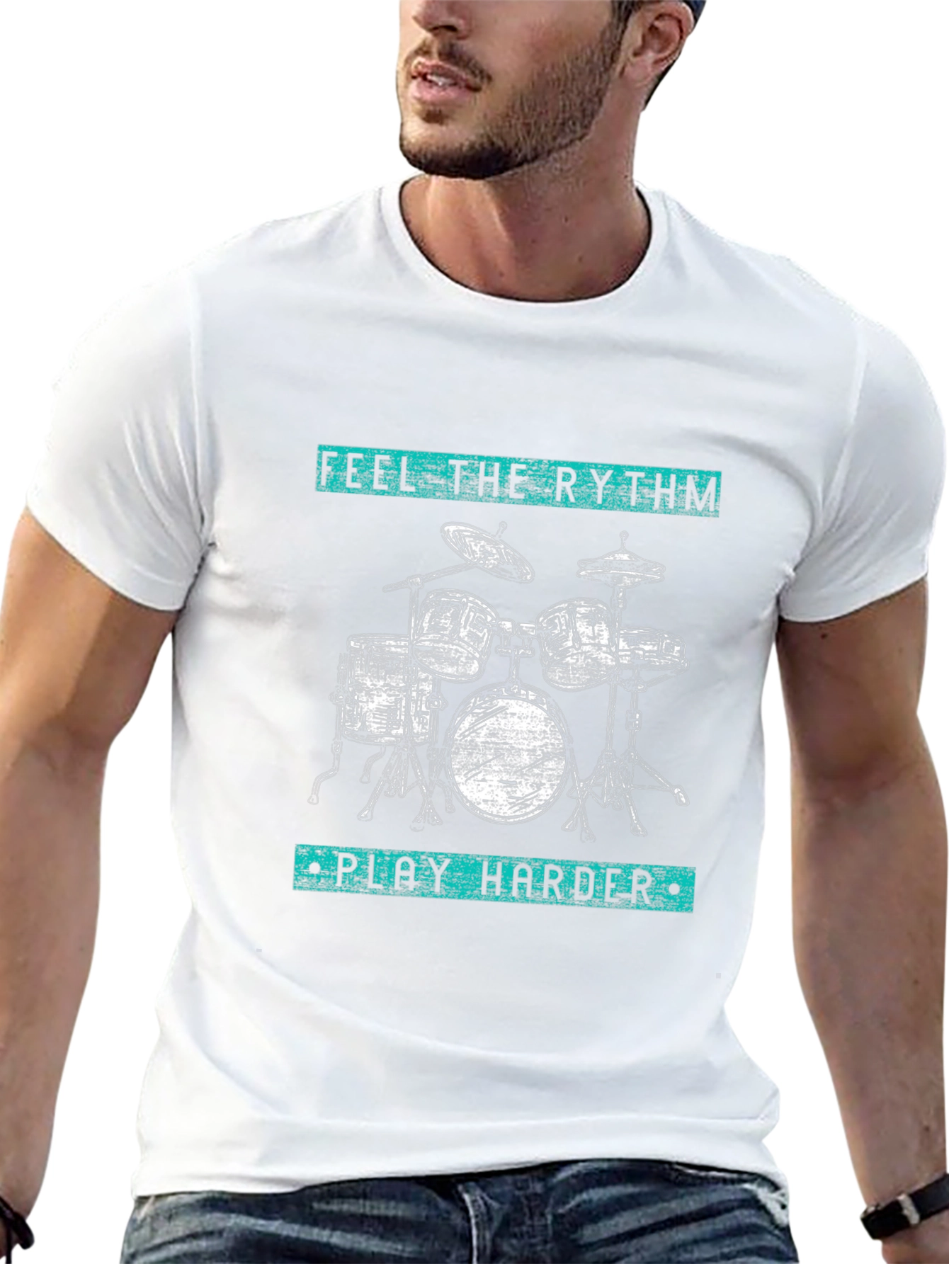 Feel the Rhythm Drum Kit T-Shirt