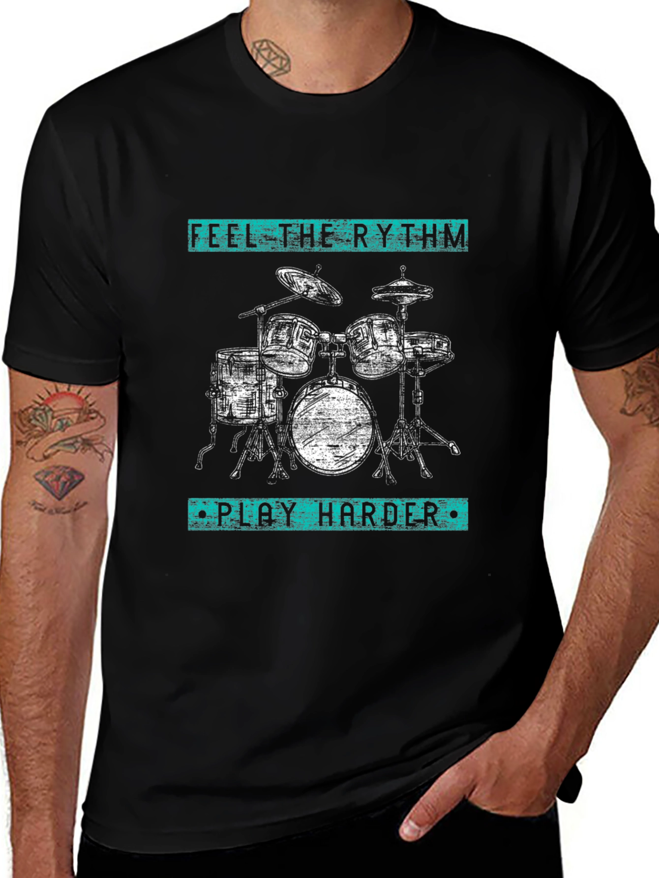Feel the Rhythm Drum Kit T-Shirt