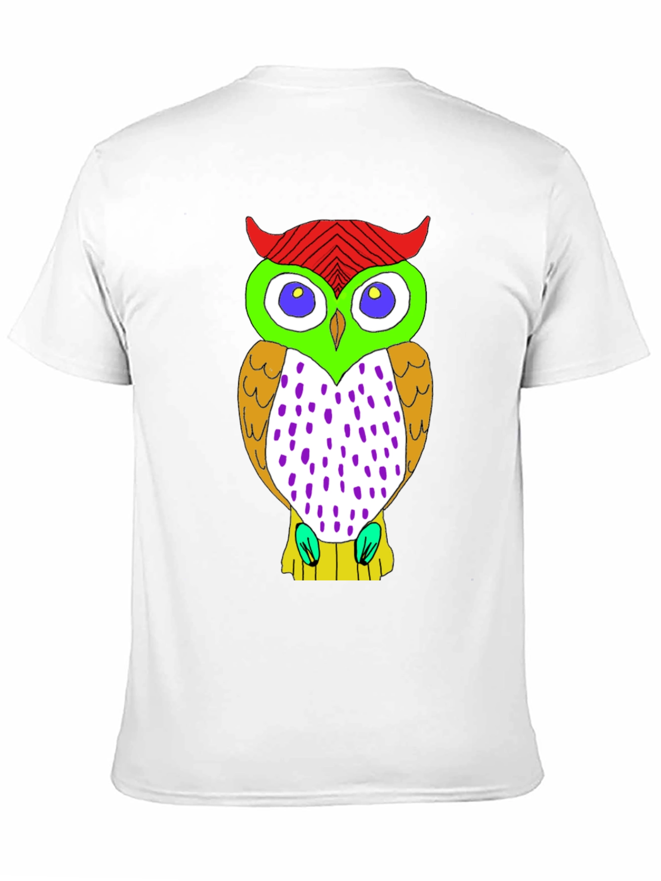 Fun Owl Graphic Print Black T-Shirt