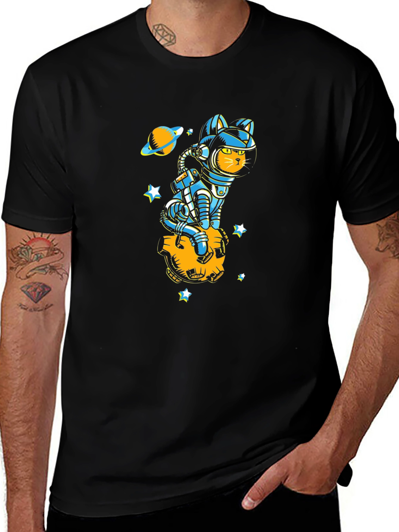 Astronaut Cat T-Shirt - Space Explorer Tee