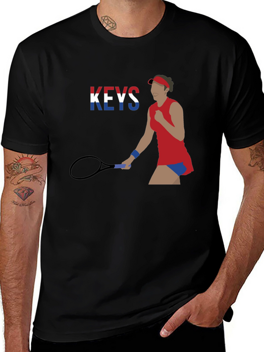 Tennis Player Graphic T-Shirt - Athlete Inspired Tee