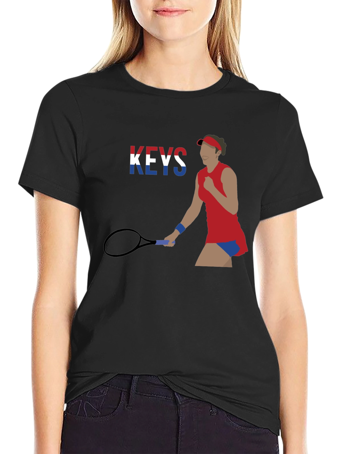 Tennis Player Graphic T-Shirt - Athlete Inspired Tee