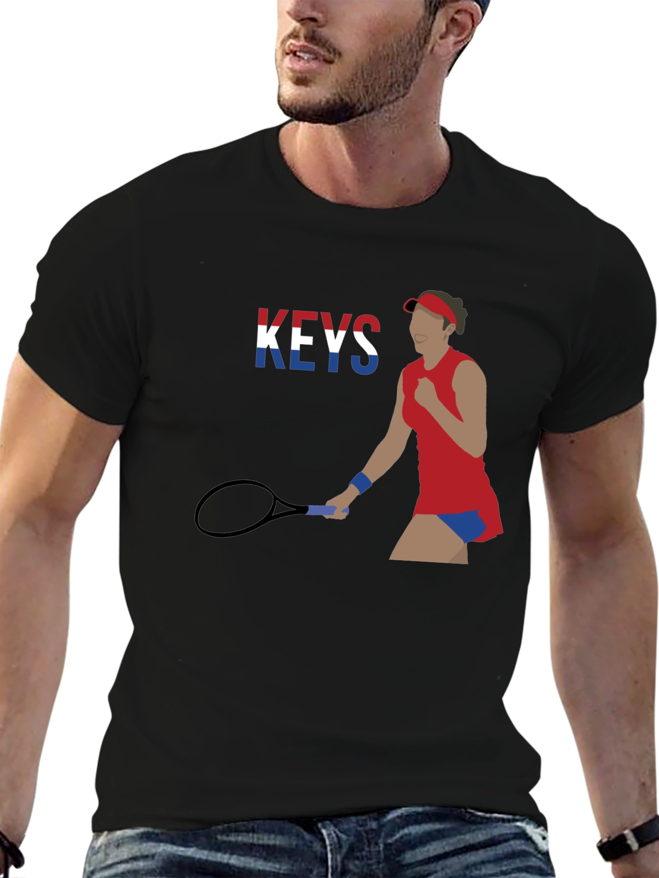 Tennis Player Graphic T-Shirt - Athlete Inspired Tee