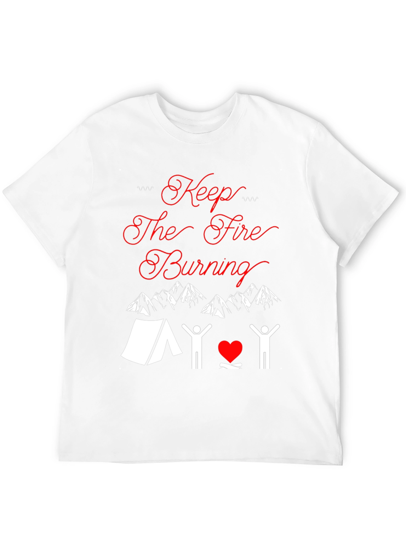 Keep The Fire Burning Camping T-Shirt