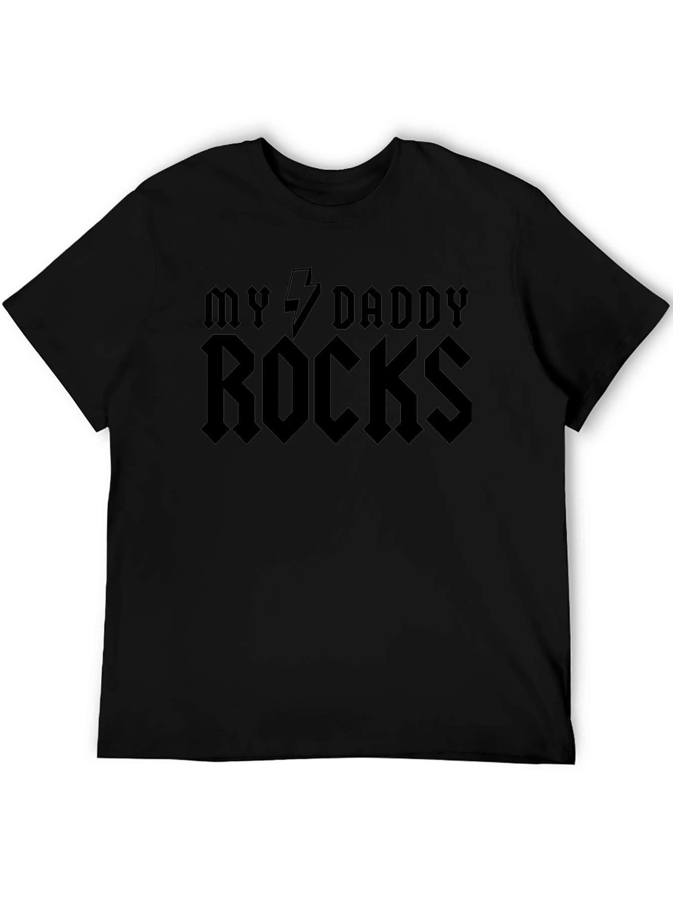 My Daddy Rocks Graphic Tee - Cool Dad T-Shirt