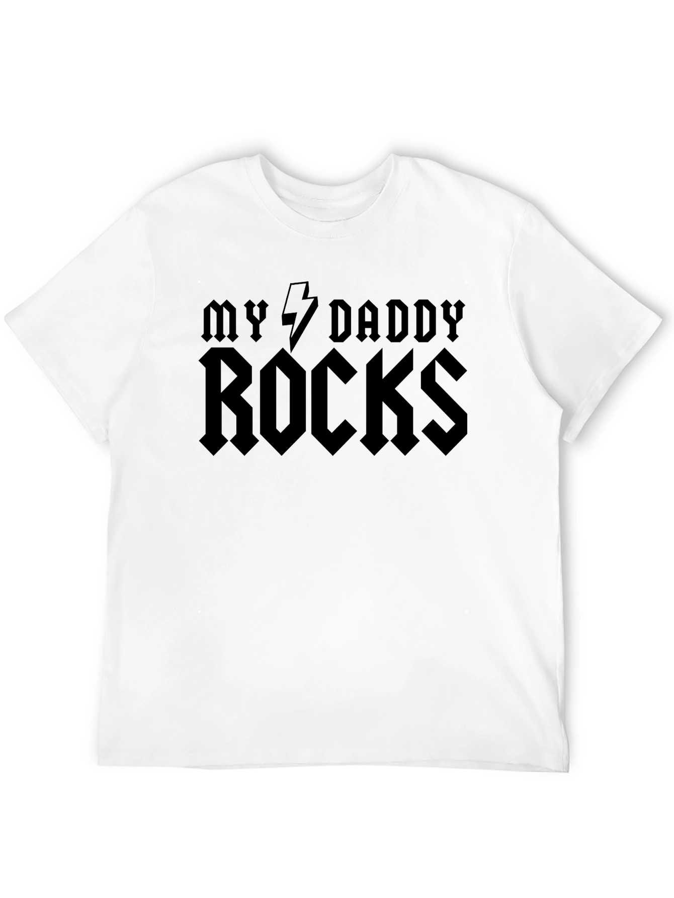 My Daddy Rocks Graphic Tee - Cool Dad T-Shirt