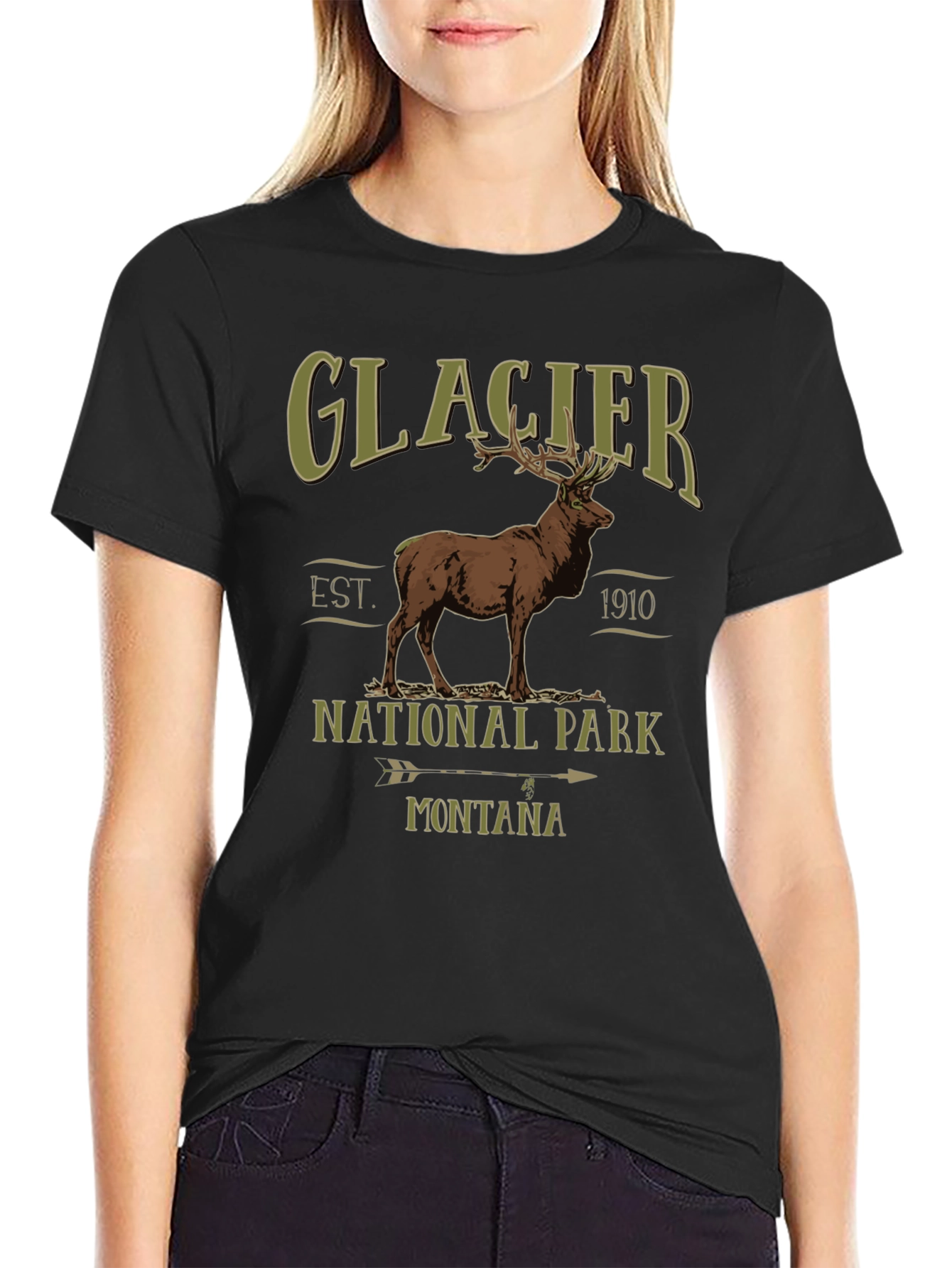 Glacier National Park Elk T-Shirt