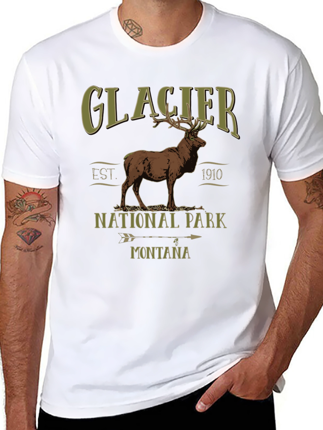 Glacier National Park Elk T-Shirt