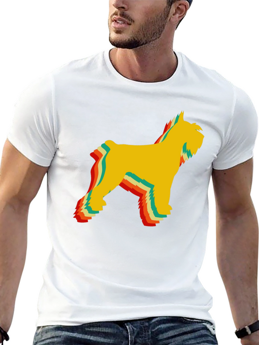 Retro Dog Graphic Tee - Soft Comfortable Cotton Shirt