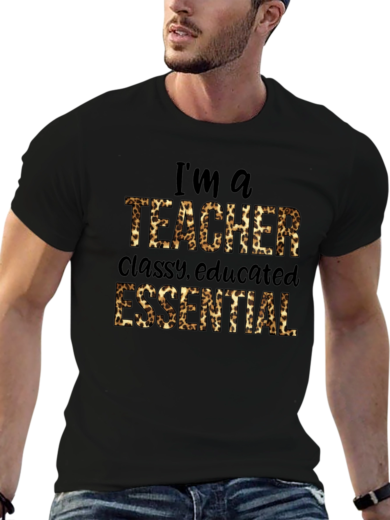 Im a Teacher Leopard Print T-Shirt