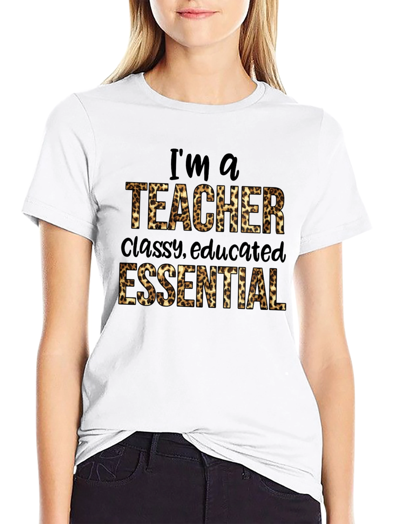 Im a Teacher Leopard Print T-Shirt