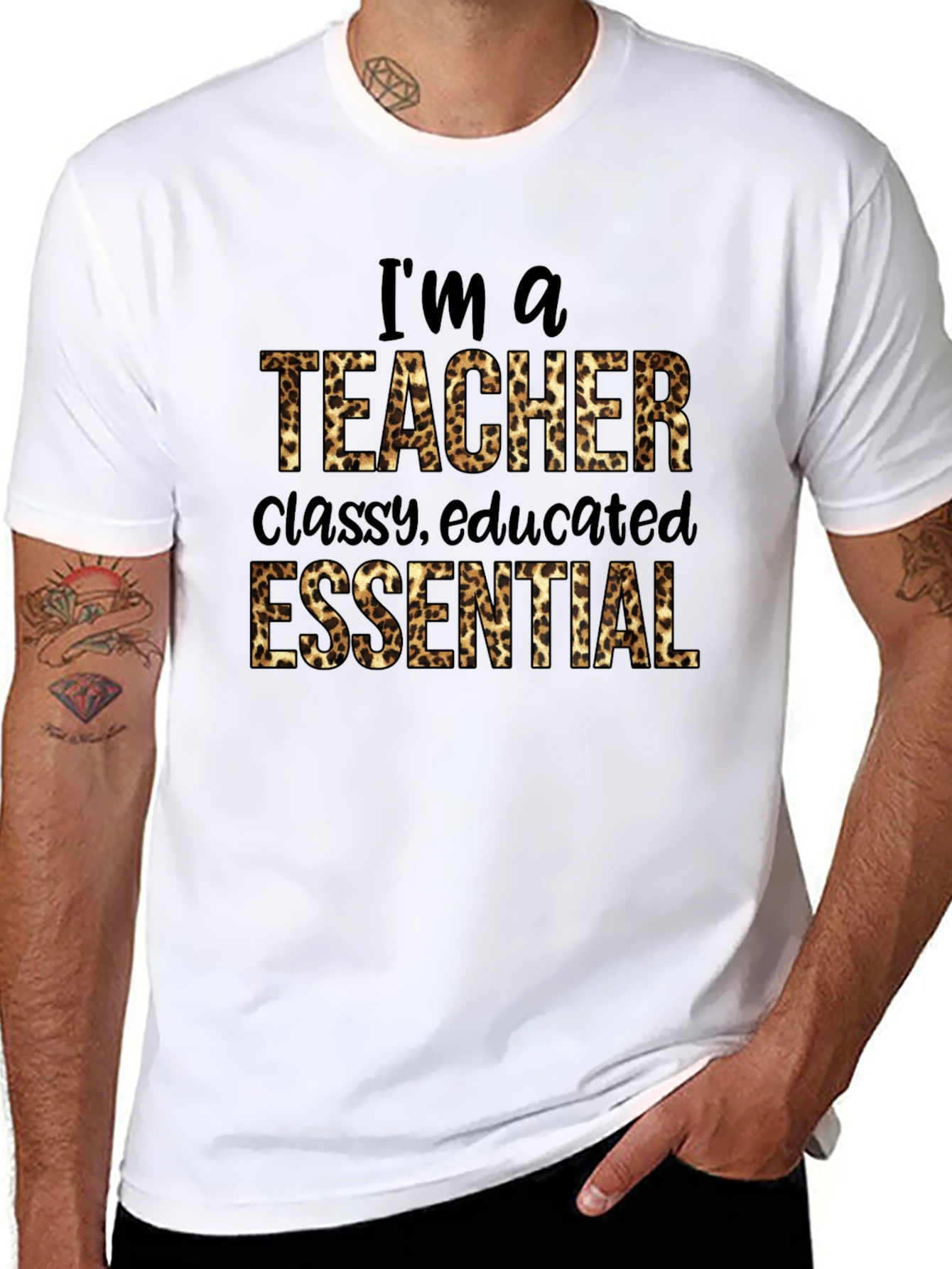 Im a Teacher Leopard Print T-Shirt
