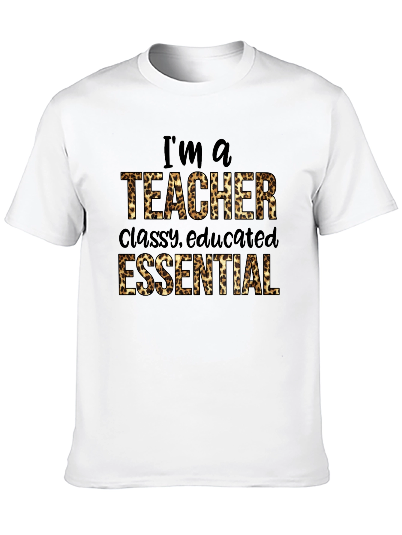 Im a Teacher Leopard Print T-Shirt