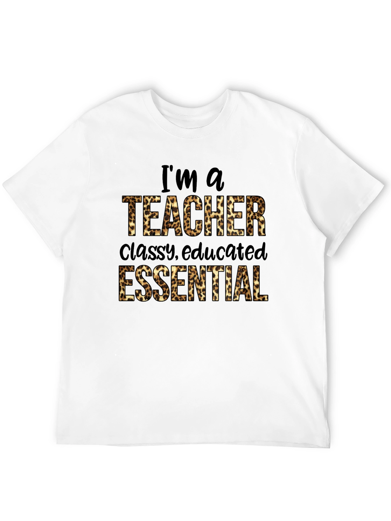 Im a Teacher Leopard Print T-Shirt