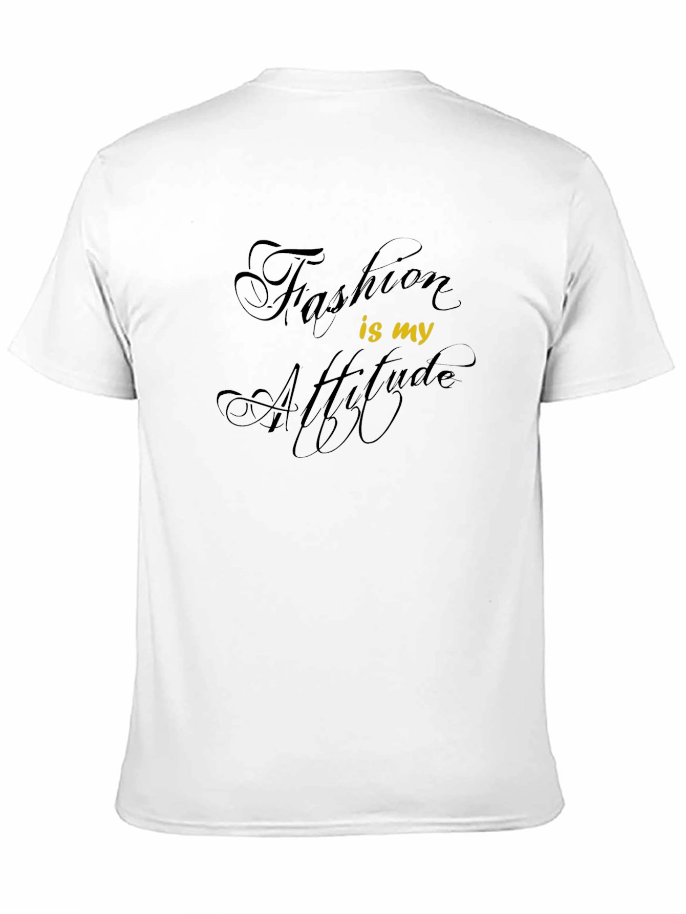 Fashion Attitude Graphic Tee - Stylish Black T-Shirt