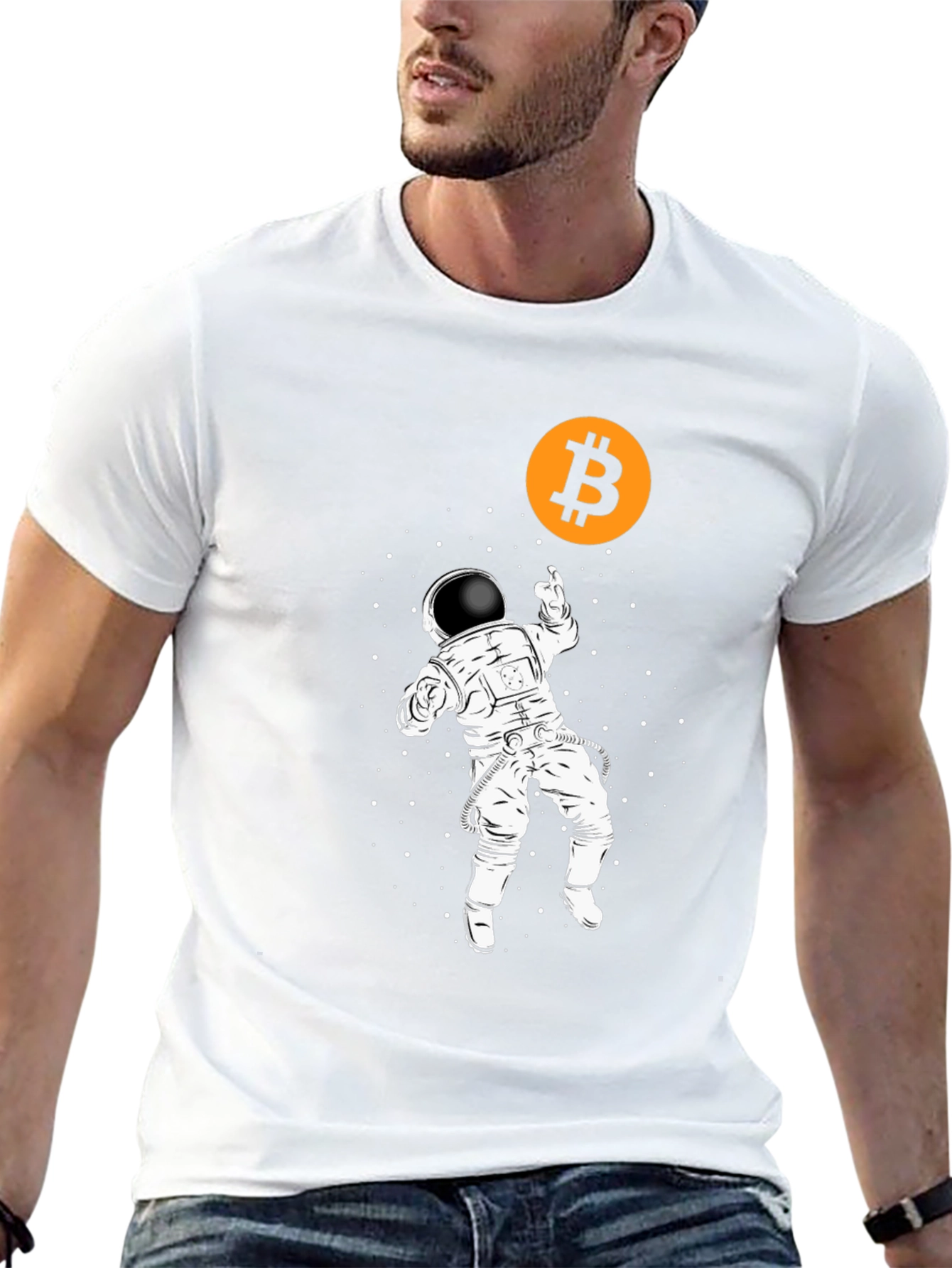 Bitcoin Astronaut T-Shirt - Crypto to the Moon!