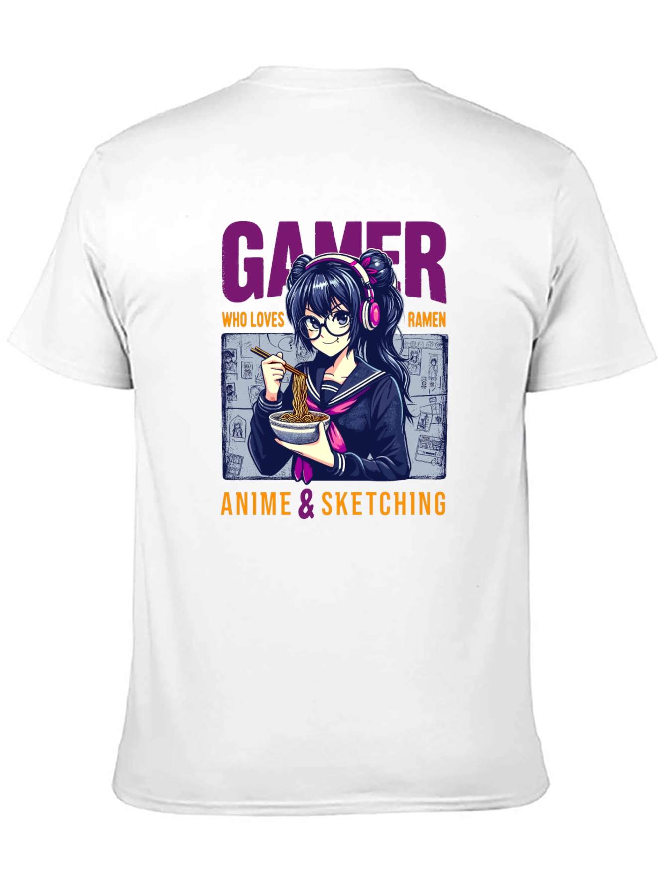 Gamer Anime Ramen Lover Graphic Tee
