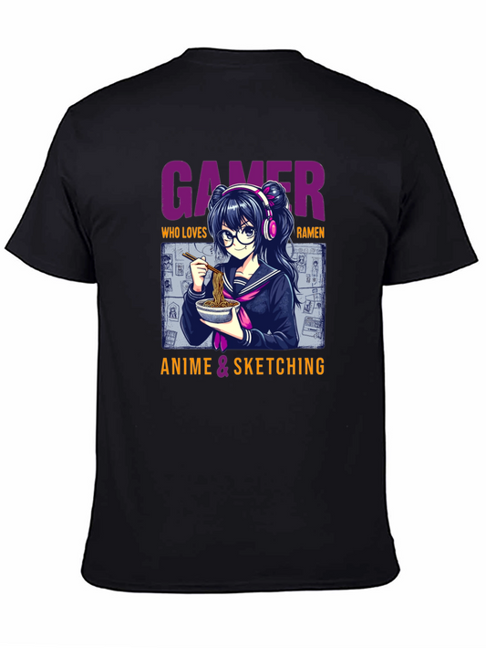 Gamer Anime Ramen Lover Graphic Tee