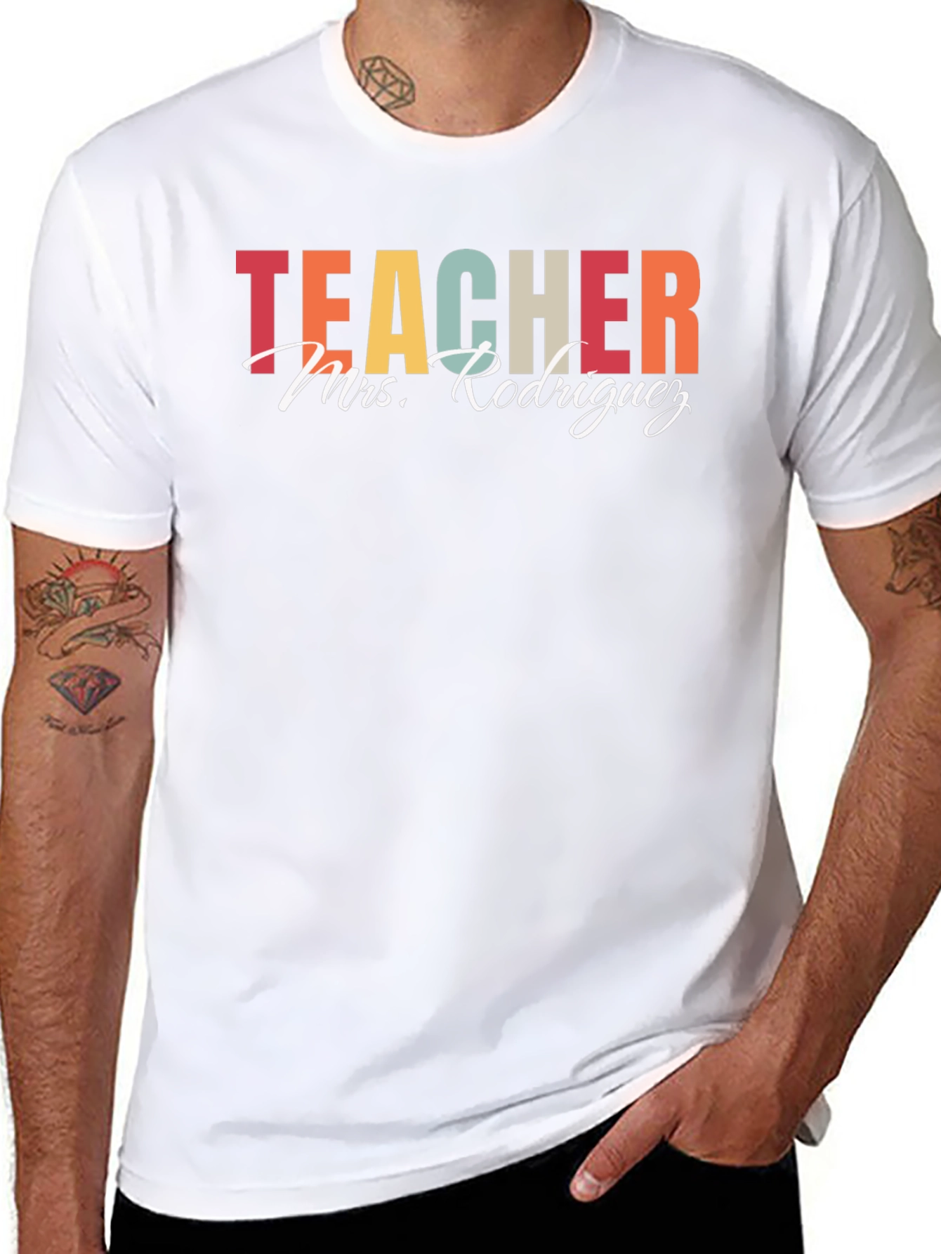 Teacher Mrs. Rodriguez T-Shirt Black Casual Tee