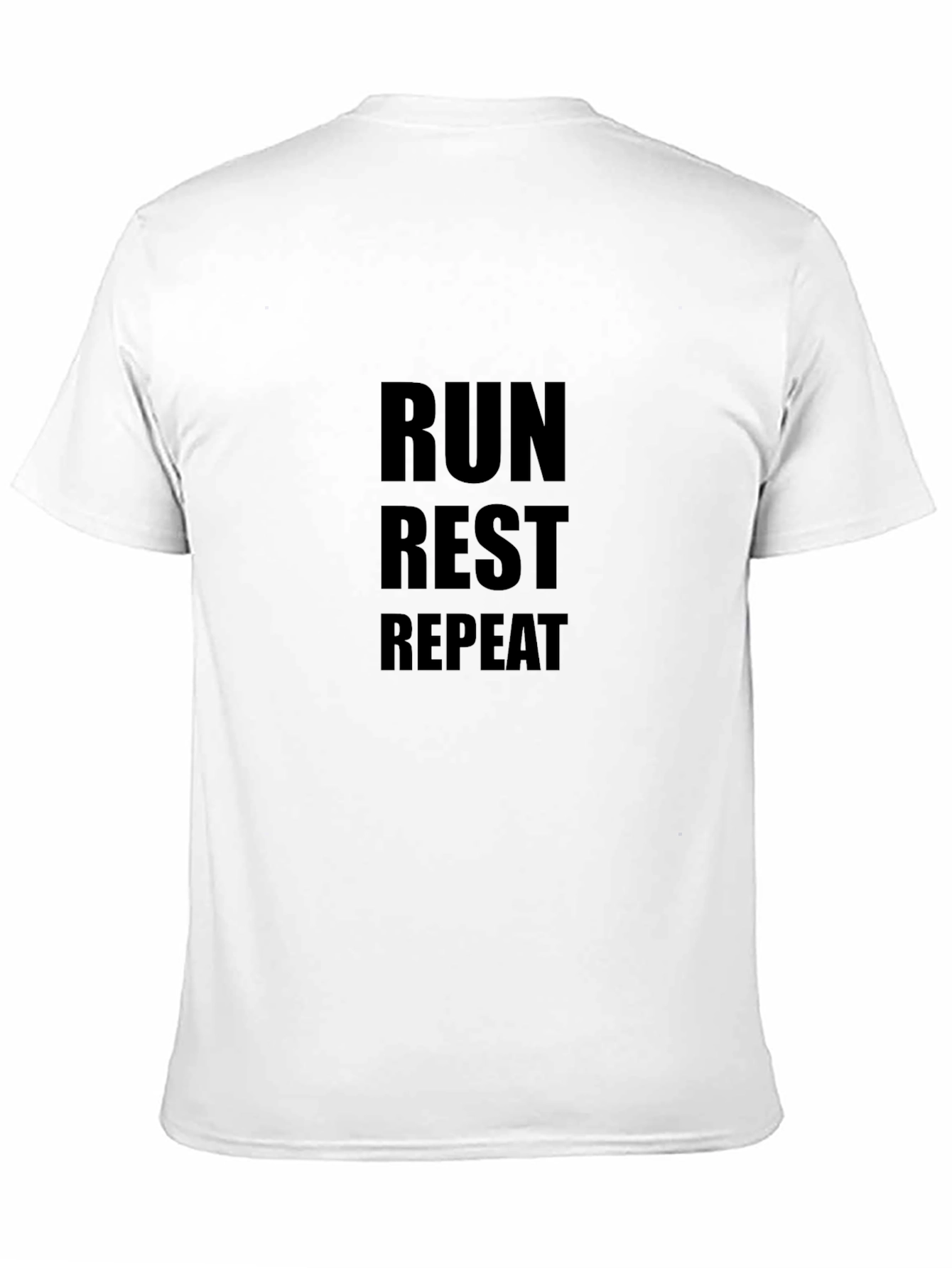 Run Rest Repeat Black Graphic Tee