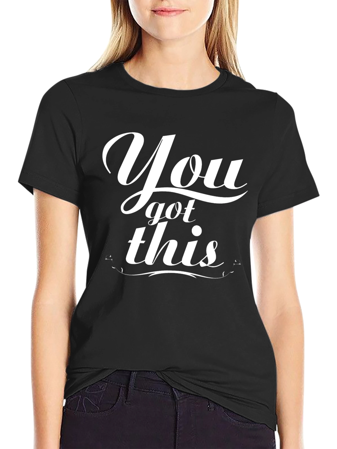 Motivational Black T-Shirt - You Got This