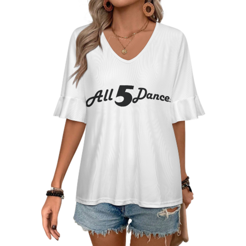 All 5 Dances Graphic Tee, Funny Dance Lover Shirt, Minimalist Dancer Quote Top, Cute Performance Practice Tee, Casual Dance Mom Gift T-Shirt(z611)