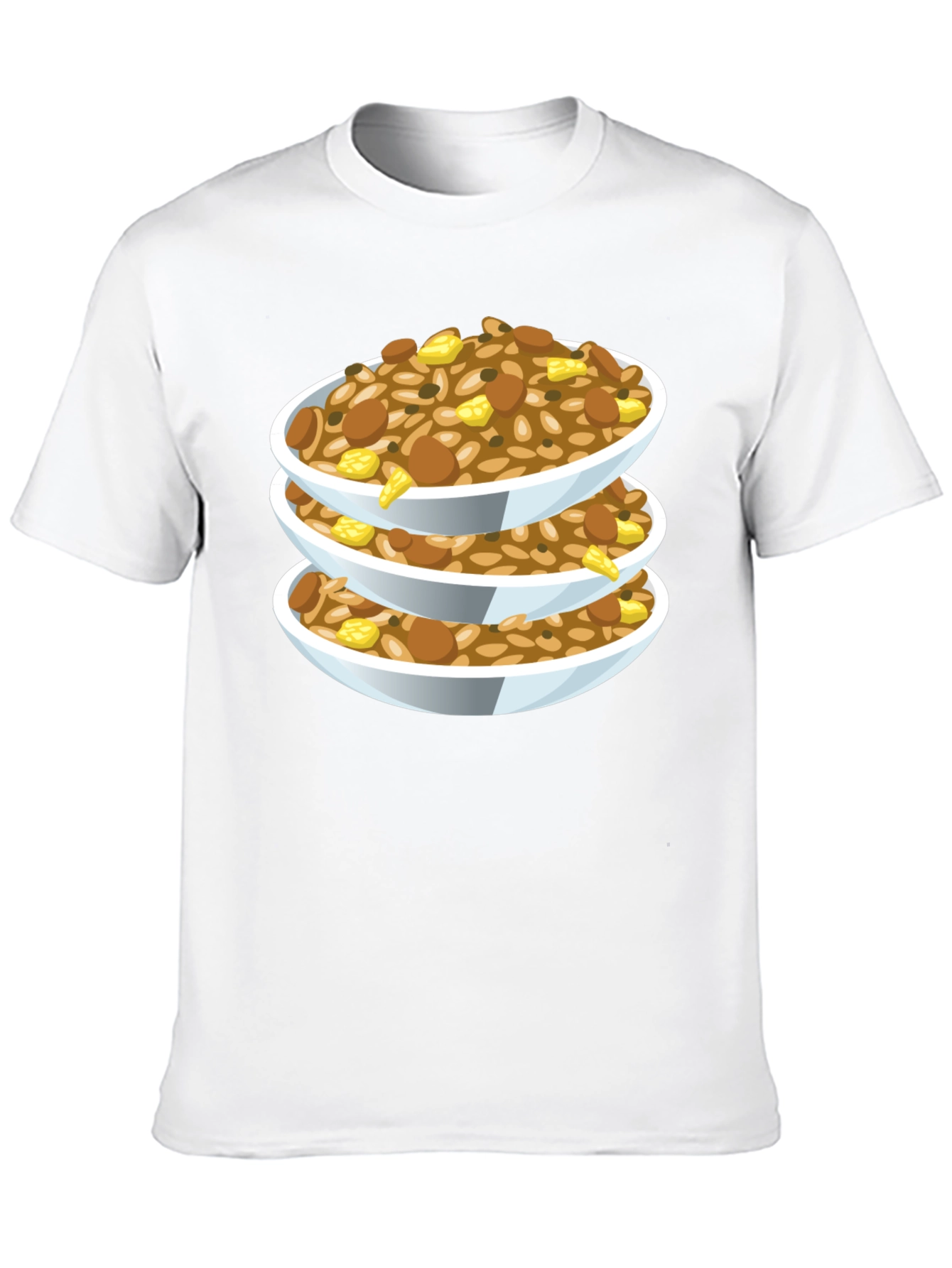 Stacked Food Bowls Graphic Tee