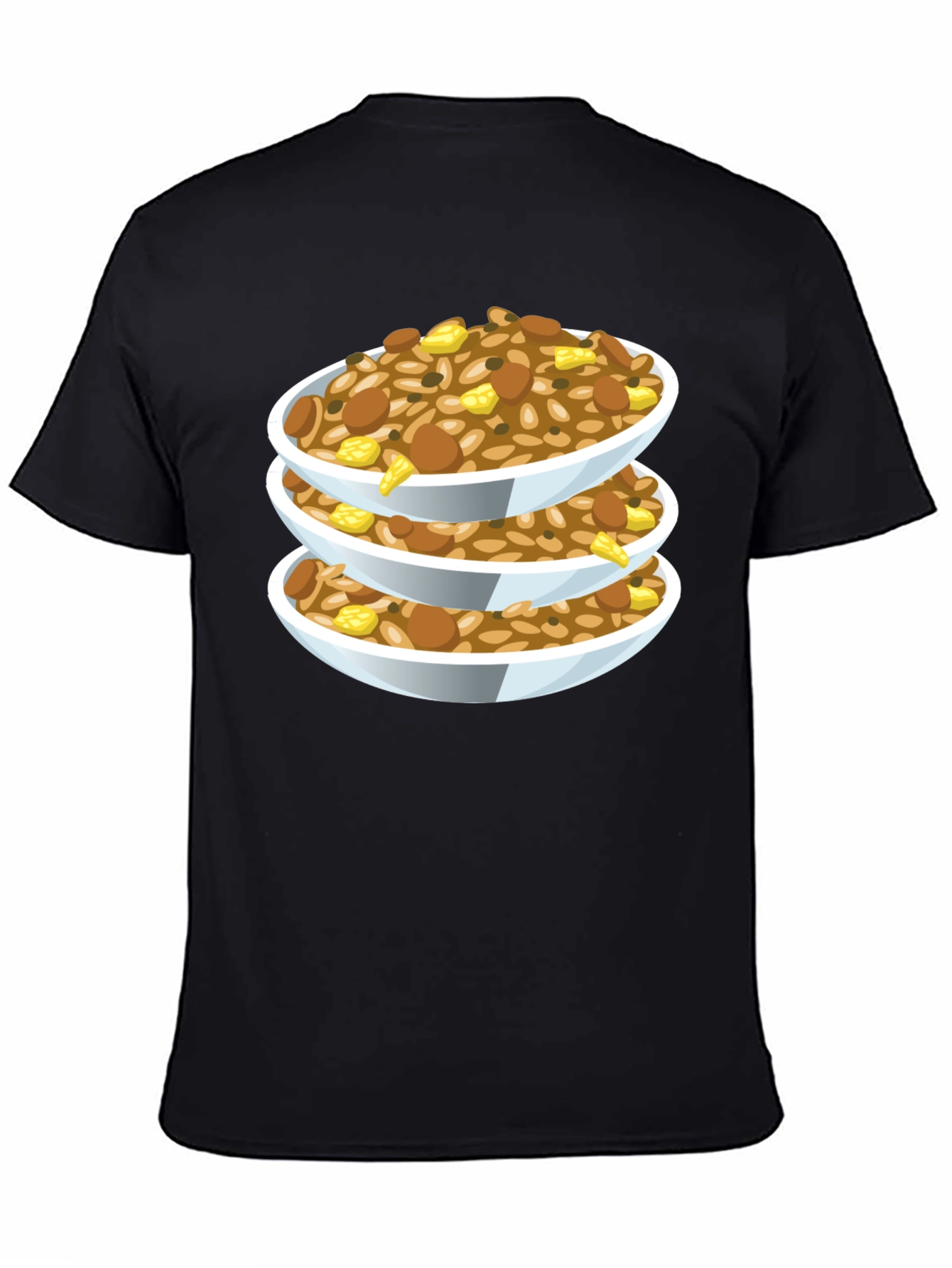 Stacked Food Bowls Graphic Tee