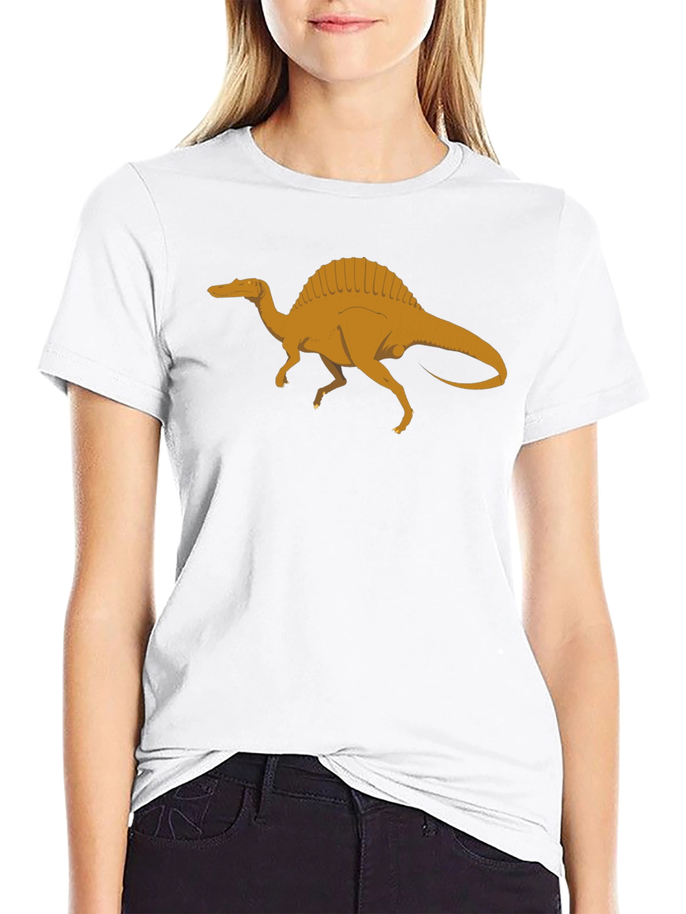Spinosaurus Graphic Tee - Black Dinosaur Shirt