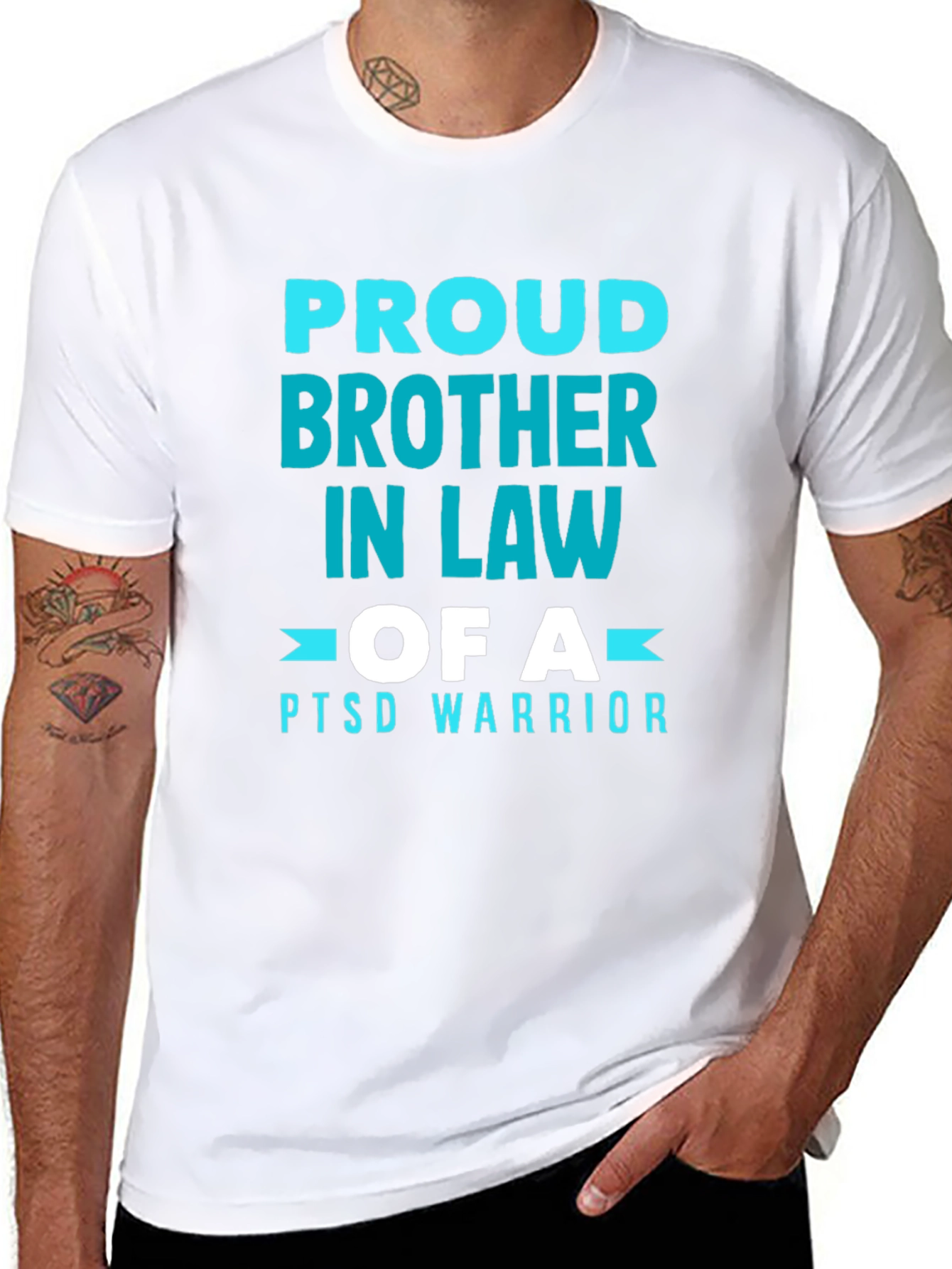 Proud Brother In Law PTSD Warrior Graphic Tee