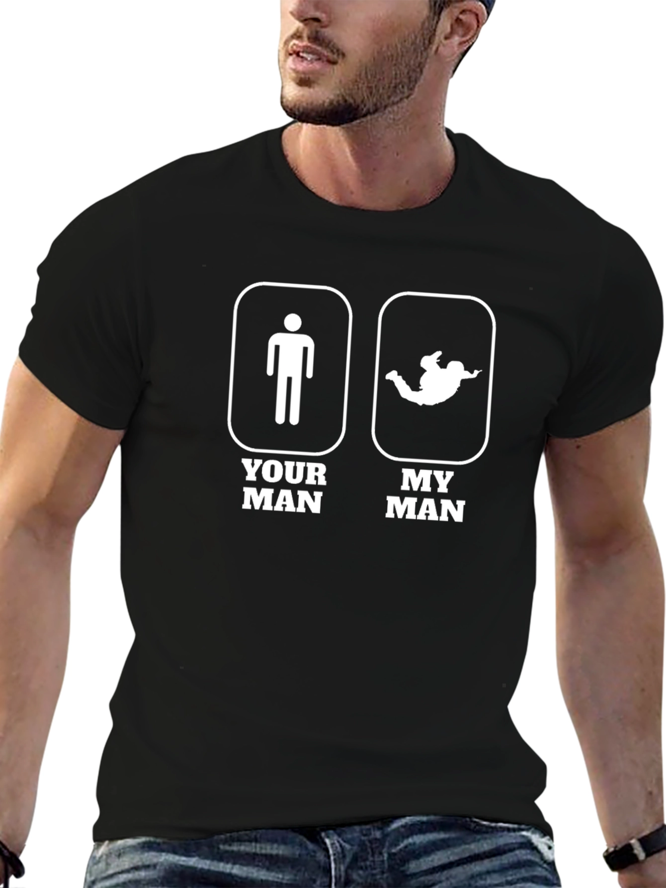 Your Man My Man Skydiving T-Shirt