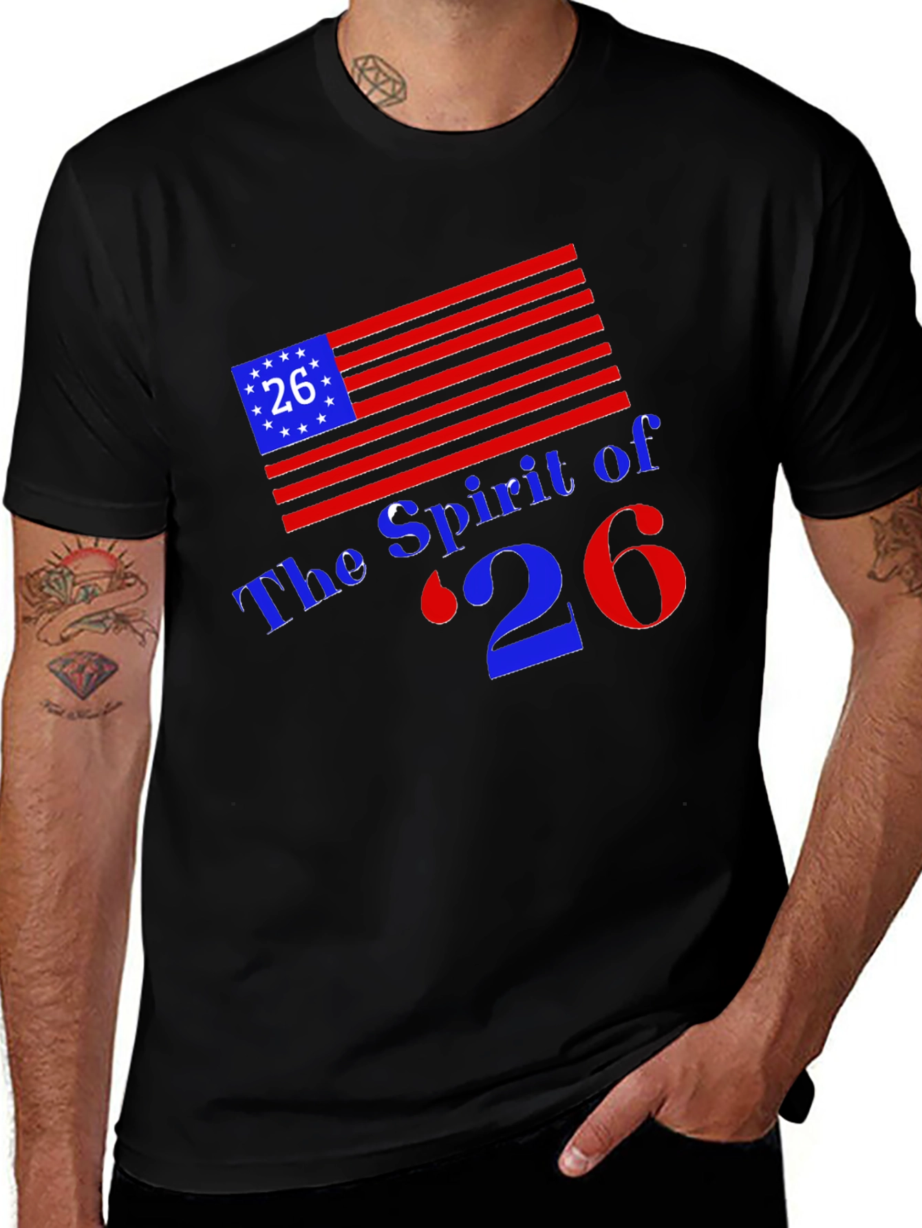 Spirit of 76 T-Shirt - Patriotic Pride