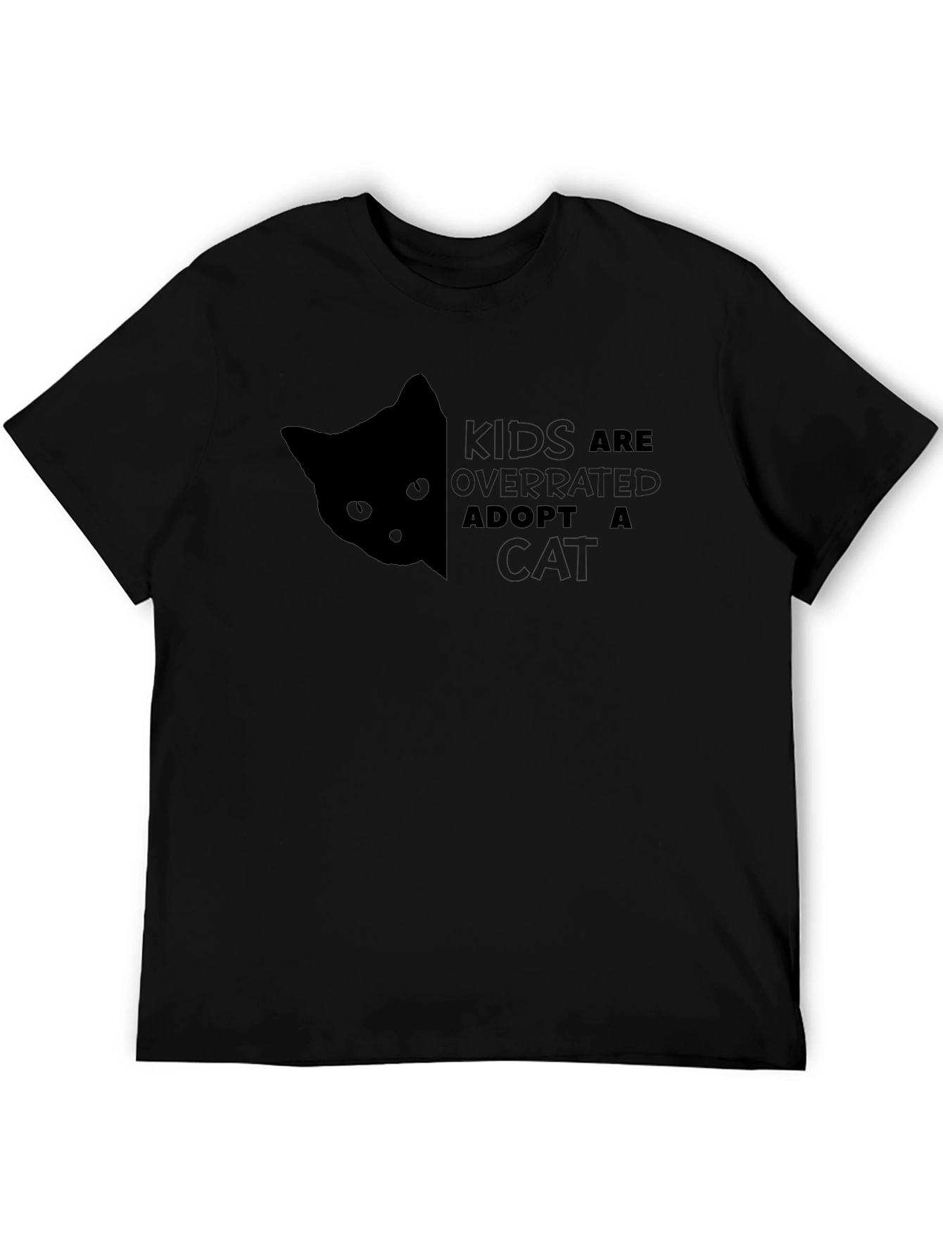 Adopt a Cat Graphic Tee - Kids are Overrated!