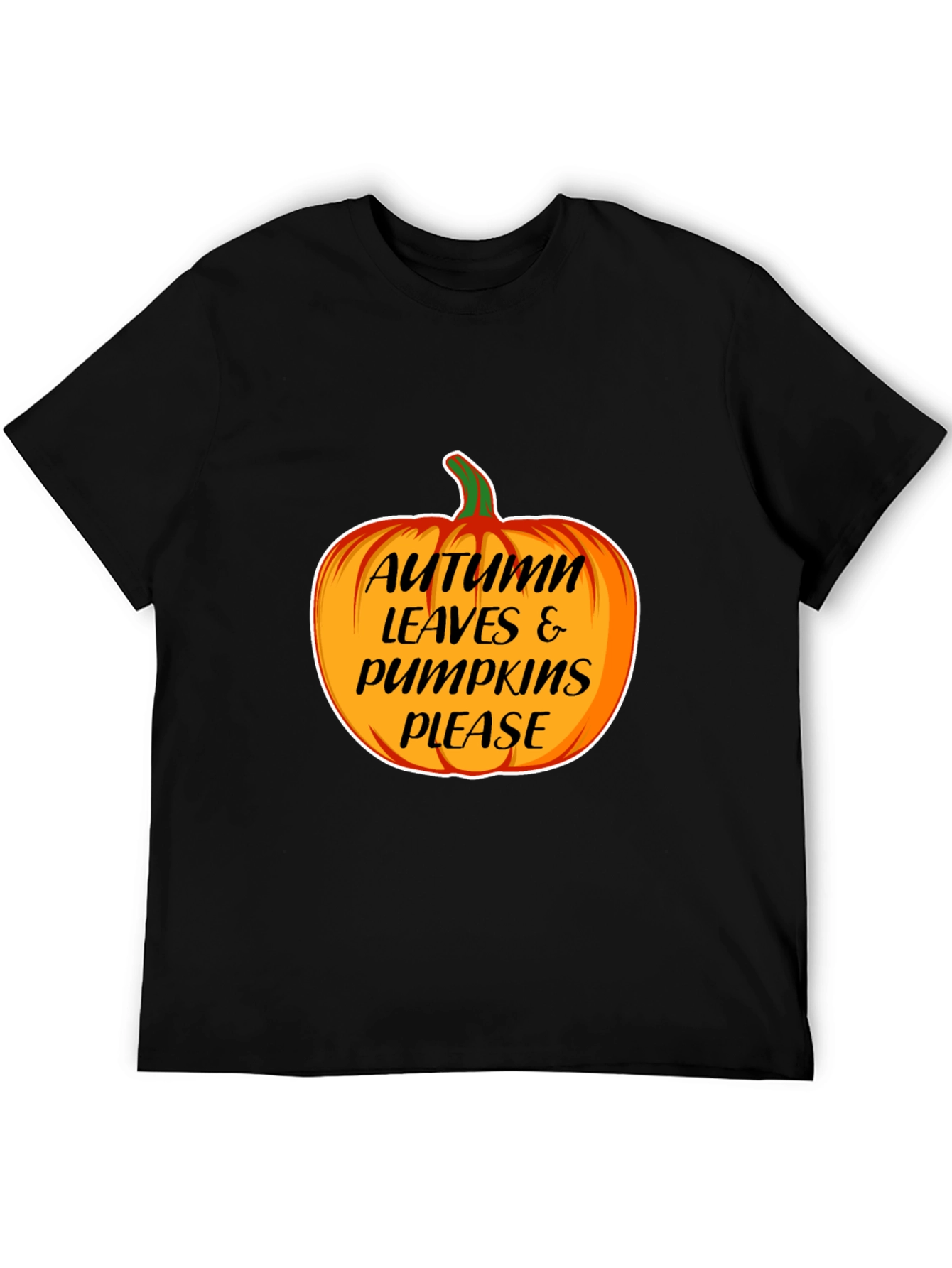 Autumn Leaves & Pumpkins Please T-Shirt